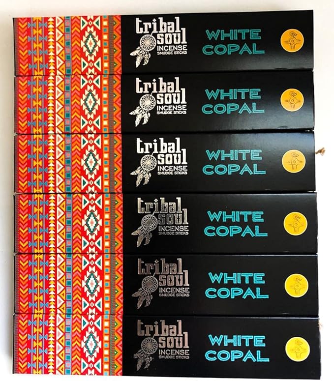 Tribal Soul Incense Smudge Sticks - Premium Incense - 90 Grams (White Copal)