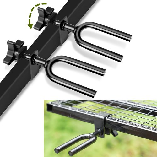 Bow Holder Treestand Bow Hangers,Portable Tree Stand Bow Holder for Hunting,Universal Treestand Bow Rest with Adjustable Knob, Easy Installation and Durable for Outdoor Hunting Gear Accessories
