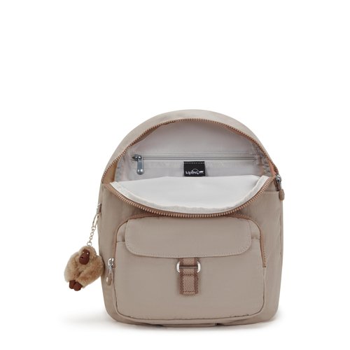 Kipling Women's Queenie Backpack, Adjustable Backpack Straps, Monkey Keychain, Key Clasp, Top Carry Handle