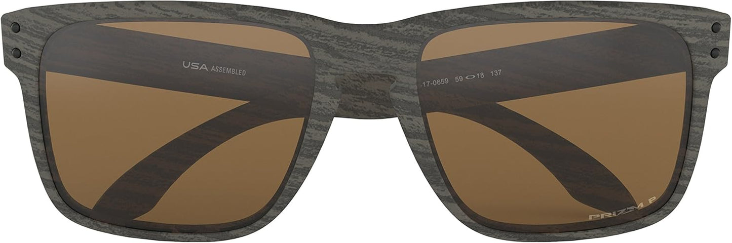 Oakley Holbrook XL Sunglasses Woodgrain with Prizm Tungsten Polarized Lens 59mm