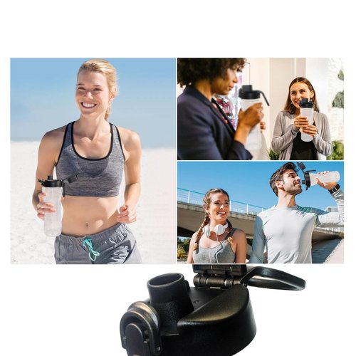 Lid for Cirkul Water Bottle - Auto Flip Lid for Hydro Flask Wide Mouth 12-64oz, Replacement Compatible with Cirkul, Hydroflask, Simple Modern, Iron Flask & Others, Nozzle with Button Lock (1)