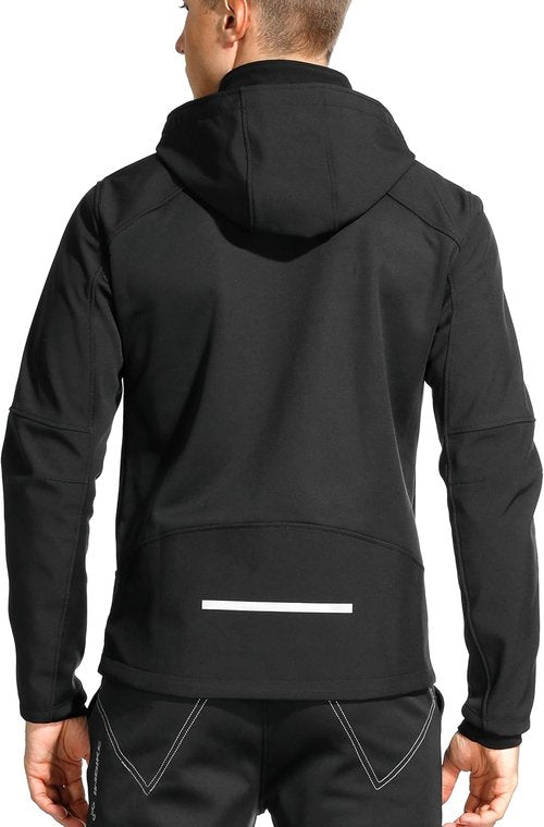 INBIKE winter softshell jackets for men, windproof and warm, ideal for cycling running hiking and other outdoor activities