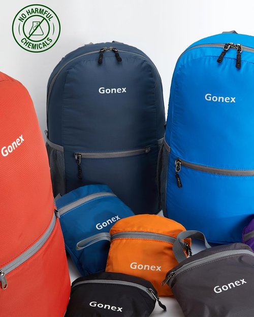 Gonex Ultra Lightweight Packable Backpack Daypack Handy Foldable Camping Outdoor Travel Cycling Backpacking(Dark Blue)