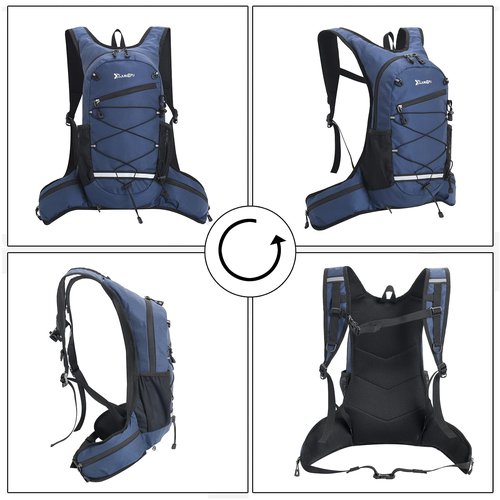 Hydration Backpack 18L with 2L Water Bladder Large Capacity & Lightweight Water Pack Backpack for Hiking,Cycling,Running