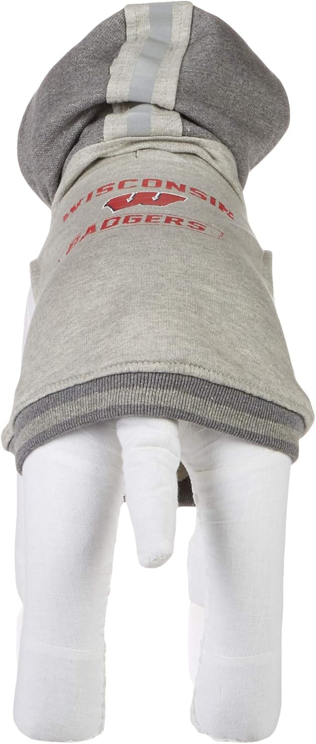 NCAA Wisconsin Badgers LittlearthNCAA Pet Hooded Crewneck Type