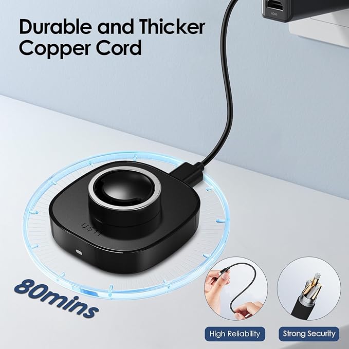 Compatible with Oura Ring Gen3 Charger - Size 11 - Fast Charging Dock with USB-C Cable for Smart Ring (11)