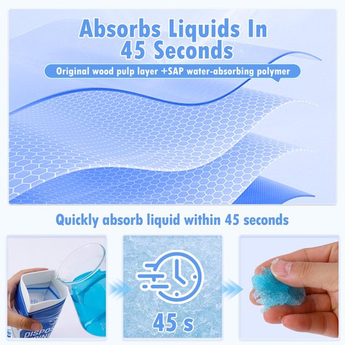 Disposable Urine Bags 900ML 12 Pieces, Emergency Portable Pee Bags for Women Men, Travel Urinal Bag, Unisex Urinal Toilet Bag for Road Trips Camping Hiking Traffic Jams, Emergency Vomit and Urine Bags