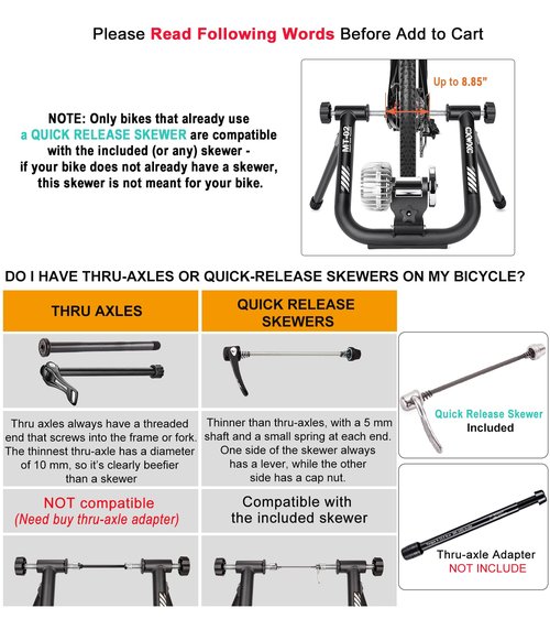 CXWXC Smart Bike Trainer - Fluid Bike Trainer Stand for 26-29” or 700c Wheel - Fluid Stationary Noise Reduction Bicycle Stationary Stand Compatible with Zwift App