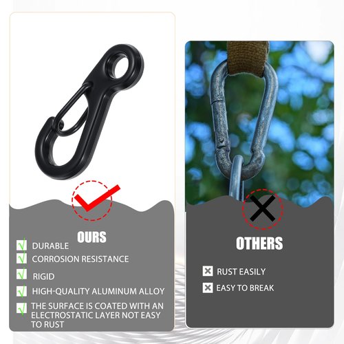 36Pcs Mini Carabiner Clip 1 Inch Small Carabiner Clips Metal Tiny Spring Snap Hook Quick Release Carabiner Keychain Clip for Camera Strap Backpack Keychains Accessories
