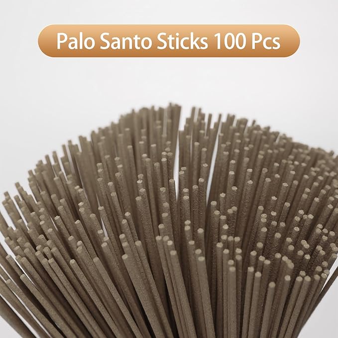 Incense Sticks, Incense 100 Sticks, Palo Santo Incense Sticks, Scented Incense with Wood Incense Stick Holder fot for Christmas, Church, Yoga, Wedding