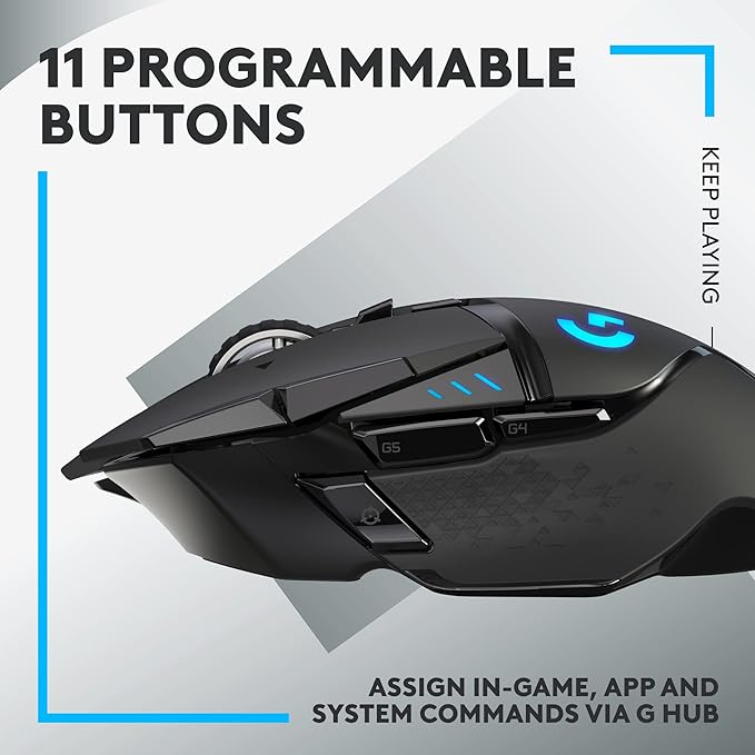 Logitech G915 TKL Tenkeyless Lightspeed Wireless RGB Mechanical Gaming Keyboard + Logitech G502 Lightspeed Wireless Gaming Mouse