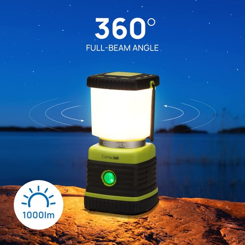 4-Pack Camping Lanterns with 30 LED Bulbs, 1000LM 2-Pack LED Camping Lanterns with 4 Light Modes and IPX4 Water Resistance