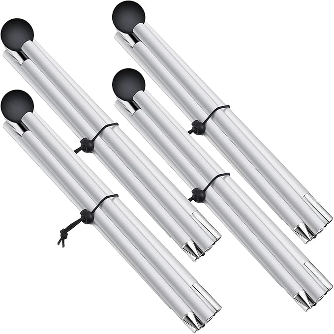 BOTINDO Tent Poles Replacement, Canopy Poles for Beach Accessories 6.5 Feet Beach Tent Canopy Extra Poles for Camping, Hiking, Backpacking, Parties (4)