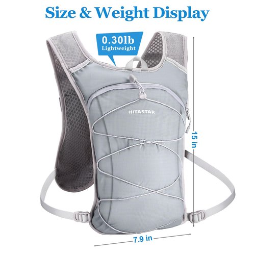 HITASTAR Hydration Backpack with 2L Hydration Bladder Lightweight Water Backpack Climbing Pouch for Hiking Hydration Pack for Running Cycling Hiking