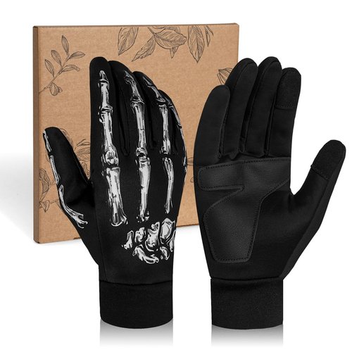 RIGWARL Thin Fleece Gloves for Cold Weather, Early Winter Glove Men Women with Touchscreen Fingers, Thermal Warm Drving Gloves for Running Hiking Walking Skiing Biking, Great Gift for Late Autumn