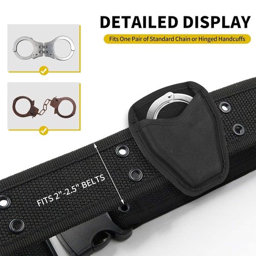 Open Top Handcuff HolderHandcuff Case, Trusted Gear for Law Enforcement Professionals