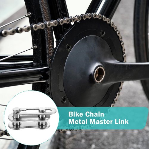 AOZUO 30 Set Bike Chain Master Link, Single Speed Bicycle Missing Link Bike Chain Link Connectors Repair Parts for Mountain Bike BMX Bike Motorcycles (Silver)