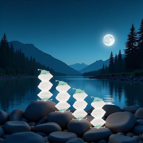 4 Pack White Lantern Mantles Bulk Accordion Shape 95 On Attractive design,Simplicty Fashionable Lantern Accessories,Lights and Lanterns
