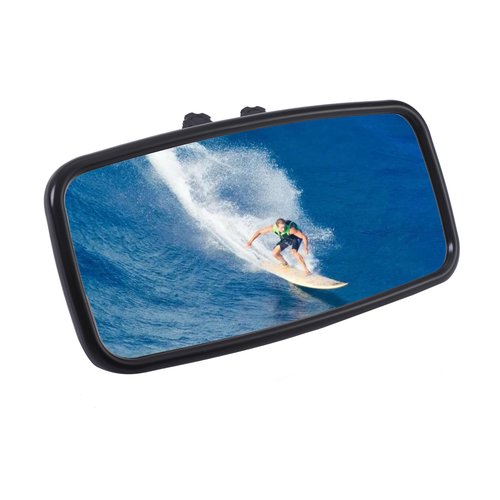 LRVEZSY,boat mirror rear view 14"x8"Mirror Upgraded Size，Universal Boat Rear View Mirror for Ski,Boat Sports Crew Surfing
