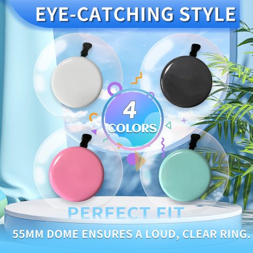 TCBIERO 95dB Bike Bell for Cruisers | Water Green | Rust-Proof All-Ages Design | Loud Ring Ring Sound Alarm