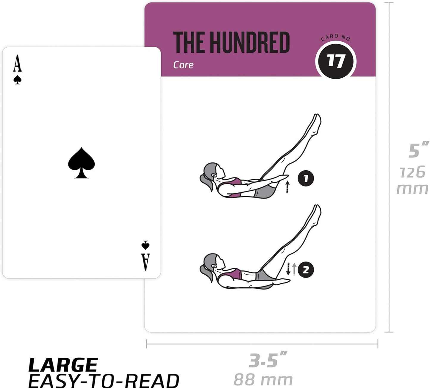 NewMe Fitness Yoga Pose Workout Cards, Instructional Fitness Deck for Women & Men, Beginner Fitness Guide to Training Exercises at Home or Gym