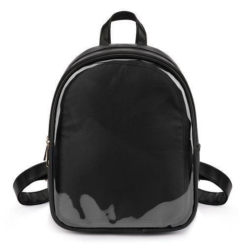 STEAMEDBUN Pin Display Backpack Black Ita Bag Mini Pin Bag For Anime Display