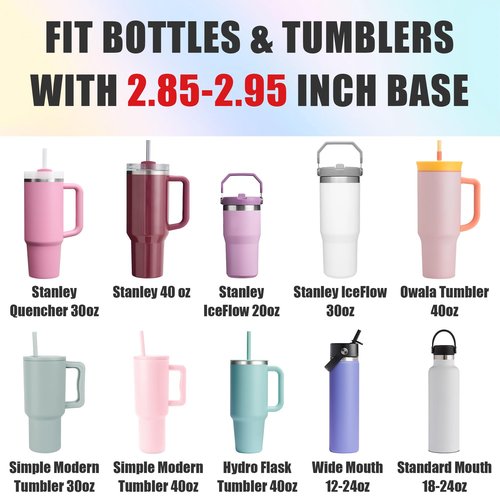 Mokoart Dreamy Gradient Silicone Boot Compatible with Stanley 40oz 30oz 20oz Tumbler and 12-24oz Water Bottles, Metallic Shimmer Silicone Boot Sleeve for Stanley Cup Accessories (Cherry Mocha)