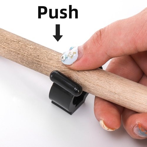 Pumtus 60 Pack Billiards Pool Cue Clips, Plastic Fishing Rod Clip, Snooker Cue Locating Clip, Fishing Pole Holder Clips, Fishing Pole Storage Clamps for Fishing Rod, Pool Cue