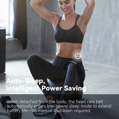 CYCPLUS Heart Rate Monitor Chest Strap H2Pro, Bluetooth ANT+ Heart Rate Monitor Chest Sensor with 500h Battery, IPX7 Waterproof and Dustproof, HRM Works with Strava/Cycplus Fit App