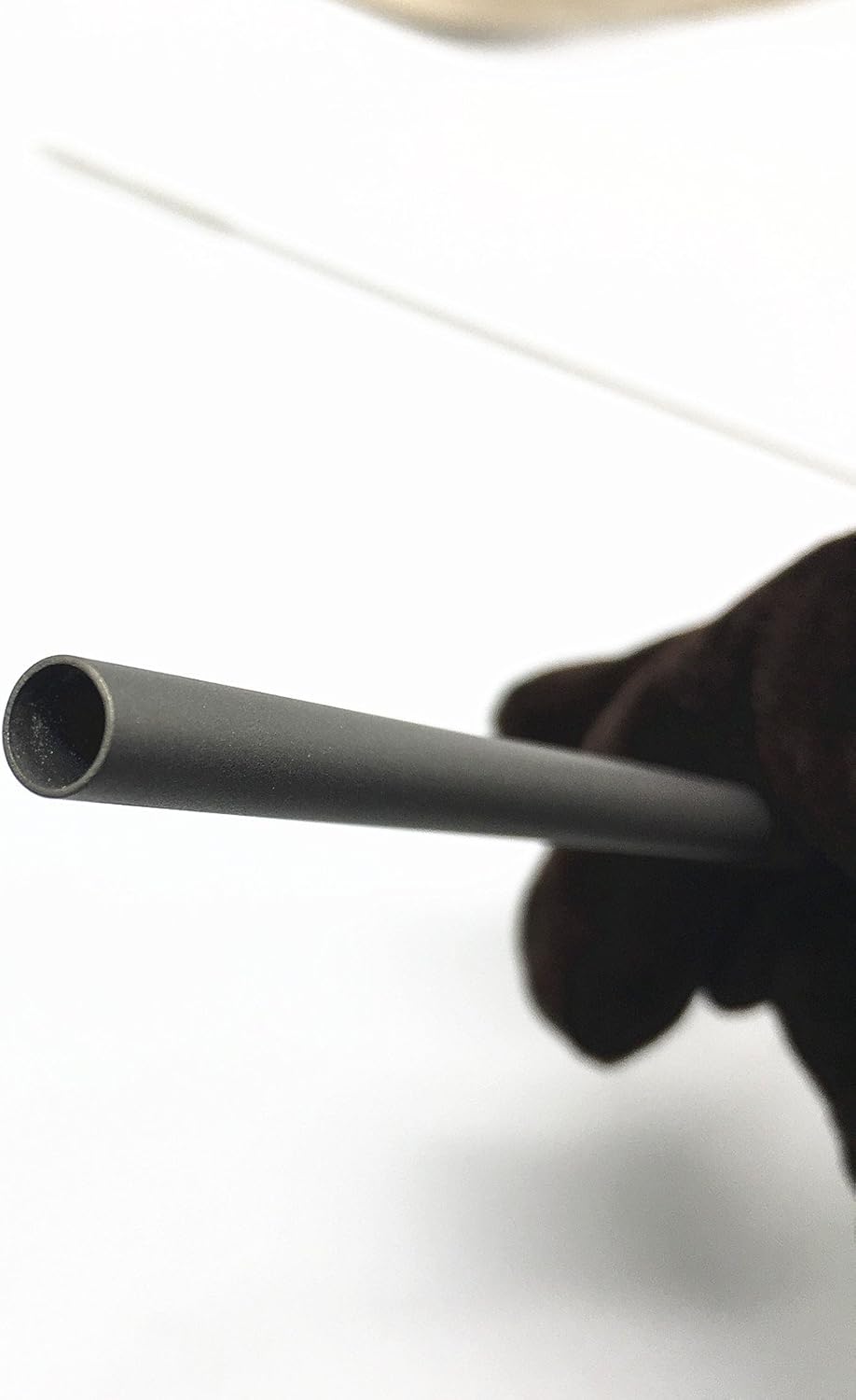 Titanium Straw Ti Survival Camping Hiking Outdoor Drinking Straw With Cleaning Brush and Pouch (Bended Straw)