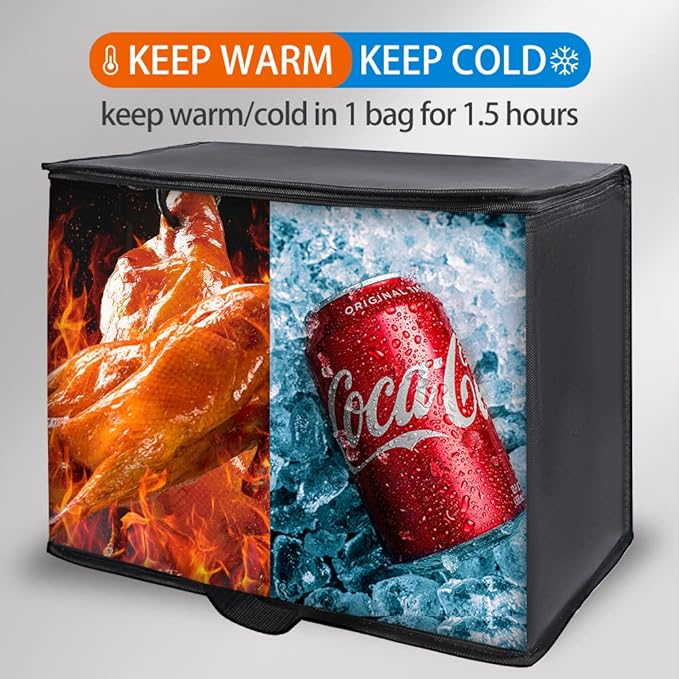 Insulated Reusable Grocery Shopping Bags, 4 Packs
