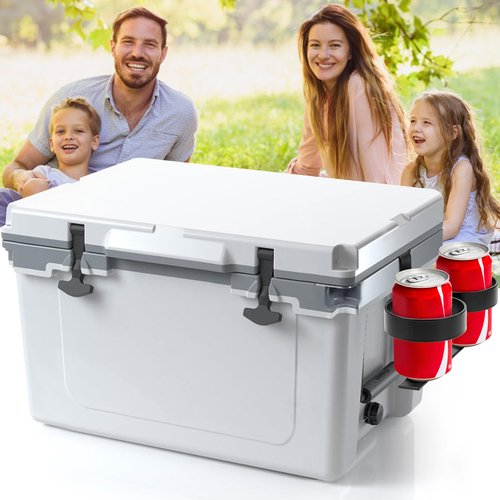 Omoojee Cooler Beverage Holder, Biforous Cooler Cup Holder Compatible with YETI Tundra Coolers, Compatible with RTIC Coolers, Cooler Accessory