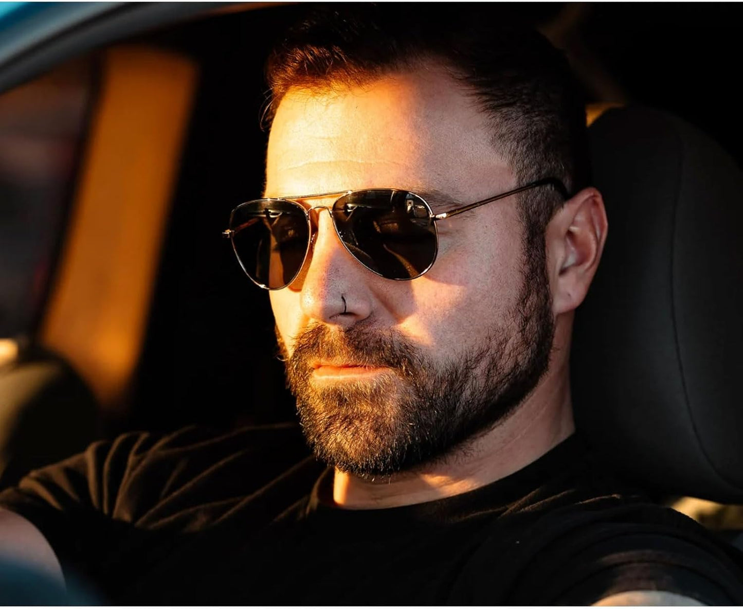 Optic Nerve Estrada Polarized Aviator Sunglasses – Lightweight Classic Frame, UV Protection, Anti-Glare – Unisex Fit