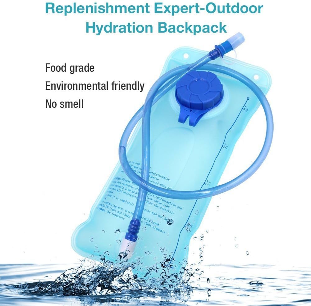 Monvecle Hydration Pack Water Rucksack Backpack Bladder Bag Cycling Bicycle Bike/Hiking Climbing Pouch + 2L Hydration Bladder