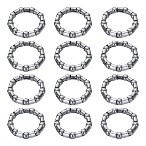 uxcell Bicycle Crank Ball Bearing 2/7Inch (8mm) x 9 Balls, 2pcs Replacement Ball Bearings for Mountain Bottom Bracket Bearings Bike Wheel Frame Bearing Repair