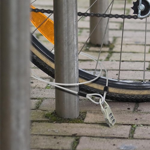 Stainless Steel Lock Cable with Loops Versatile Luggage Gate Lock Coated Wire for Strollers Bicycles for Outdoor Use