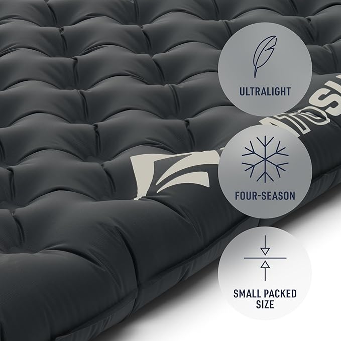 Sea to Summit Ether Light XR Pro Insulated Sleeping Pad, Tapered - Small (66 x 21.5 x 4 inches)