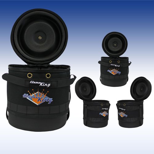 Flame King FK-GH-3LB Gas Hauler for 3LB Propane Tank-Insulated Protective Carry Case, Black