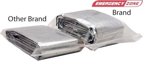Emergency Zone Emergency Sleeping Bag, Survival Bag, 1, 5, 12, and 144 Packs Available