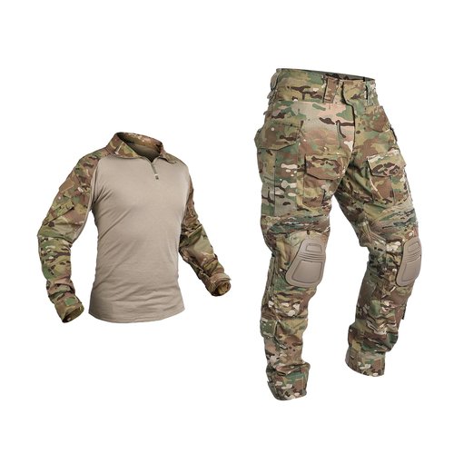 IDOGEAR OUTDOOR G3 Combat Uniform Tactical Camo Clothing With Knee Pad & Elbow Pads Military BDU Pants And Shirts Set(camo,XX-Large)