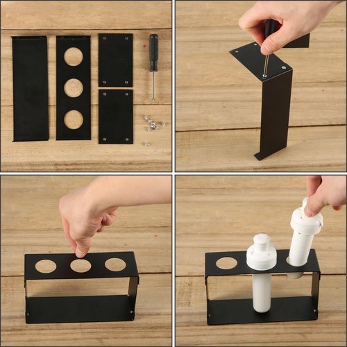 PEUTIER Sip Flavor Cartridge Holder, Sip Cartridge Storage Rack Organizer Rectangle Support Shelf Accessories Compatible with Cirkul Holding 3 Cartridges (Black)