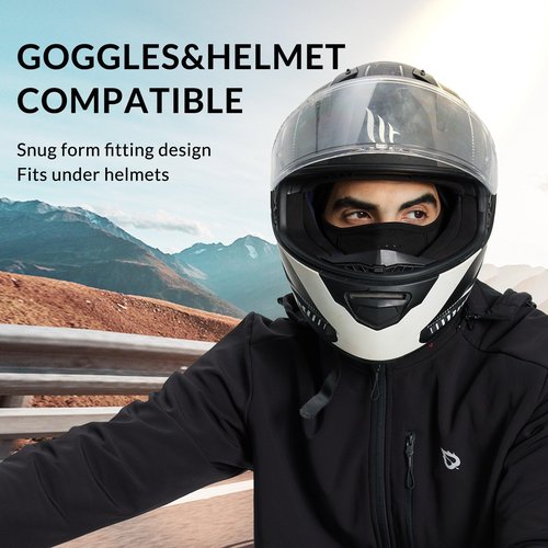 baleaf Balaclava Ski Face Mask for Men Women Sheisty Mask UV Sun Protection Black Full Face Cover for Motorcycle Cycling Work