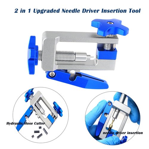 2 in 1 Needle Driver Insertion Tool Hydraulic Hose Cutter for MTB Road Bike with 10 BH59 + 10 BH90 Bicycle Brake Olive