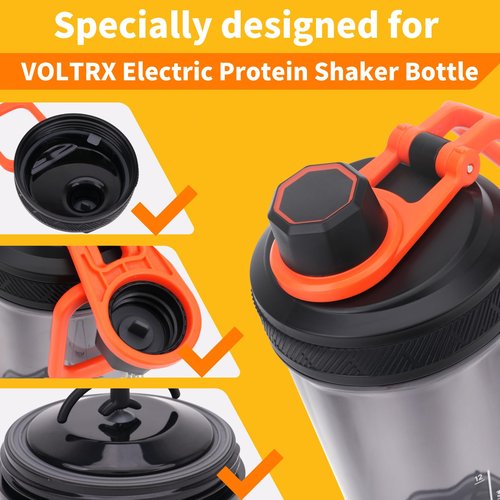 YINORD Gasket Replacement for VOLTRX Electric Protein Shaker Bottle, Shaker Bottle Gasket Silicone Sealing Ring Seal Parts Replacement,Compatible with VOLTRX USB Rechargeable Mixer Cup (13)