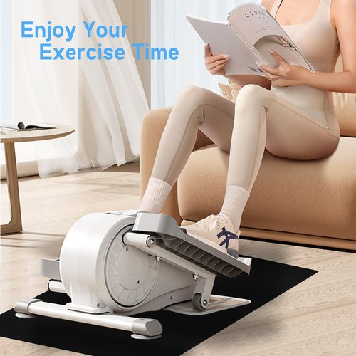 Ellipse Leg Exerciser Machine Mat, Non-Slip Workout Mat for Under Desk Ellipticals, Suitable for Electric Seated Foot Pedal Exerciser, Improves Machine Stability & Protects The Floor