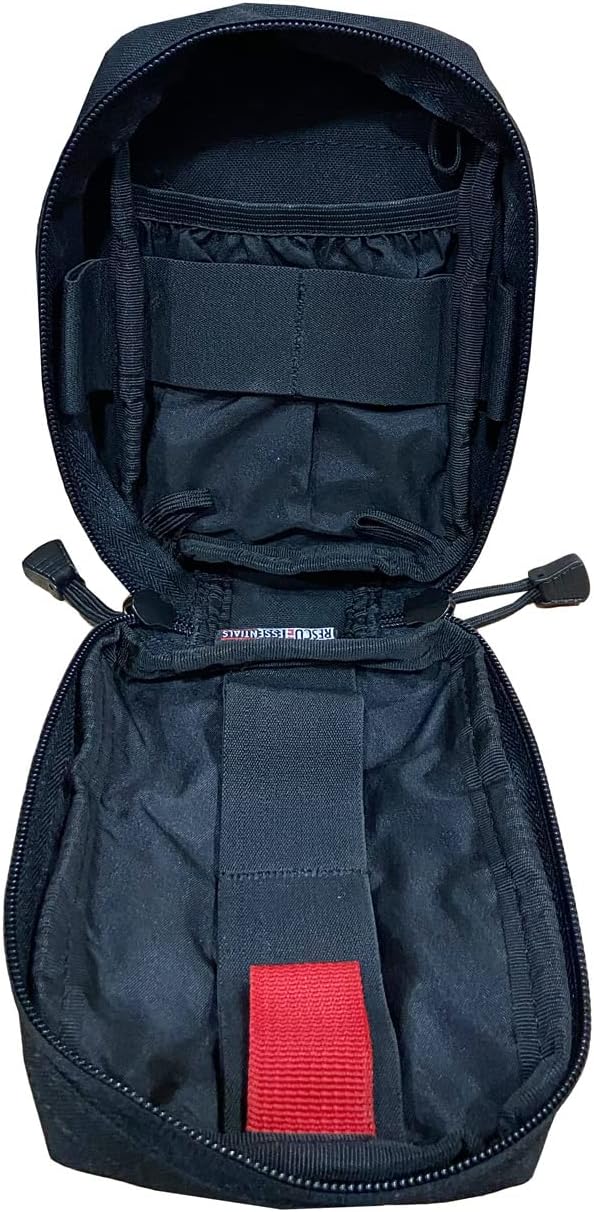 Rescue Essentials Compact IFAK Rip-Away Pouch – Tactical Medic First Aid Pouch with Molle Capability and Rip Away Panel