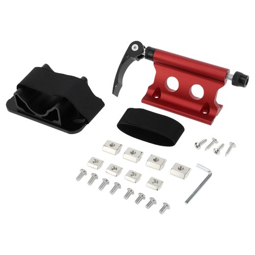 X AUTOHAUX 1 Set Universal Quick Release Bike Fork Mount Rack with Roof Carrier for 0.26 Inch (6.5mm) / 0.79 Inch (20mm) Aluminum Alloy Anti-Corrosion Red