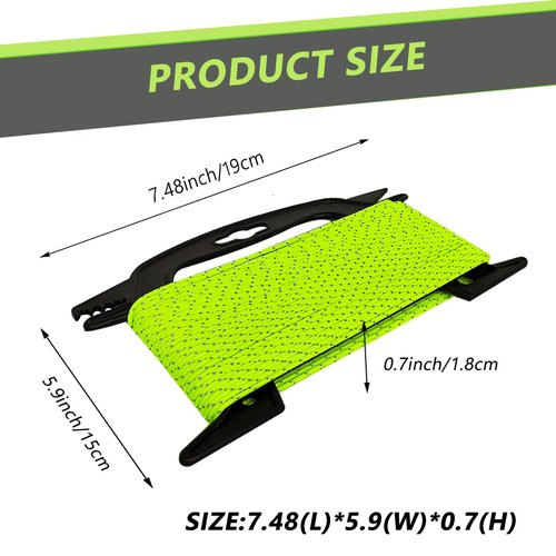 LUYADIN 2mm Reflective Guyline Camping Paracord, 65 Feet 240lb Ultralight Thin Cord Rope for Tarp Rain Fly Tent Camping (Green)