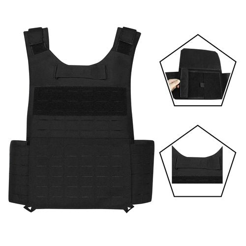 LASVENIS Tactical Vest for Men, Quick Release Lightweight Vests, Adjustable Breathable Weighted Vest