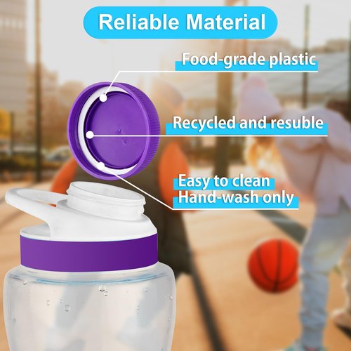 Lid for Cirkul Water Bottle - 4 Pack Cap Lid Replacements Compatible with Cirkul, Fits Cirkul Flavor Cartridges, Essential Accessories for Plastic and Stainless Steel Water Bottles